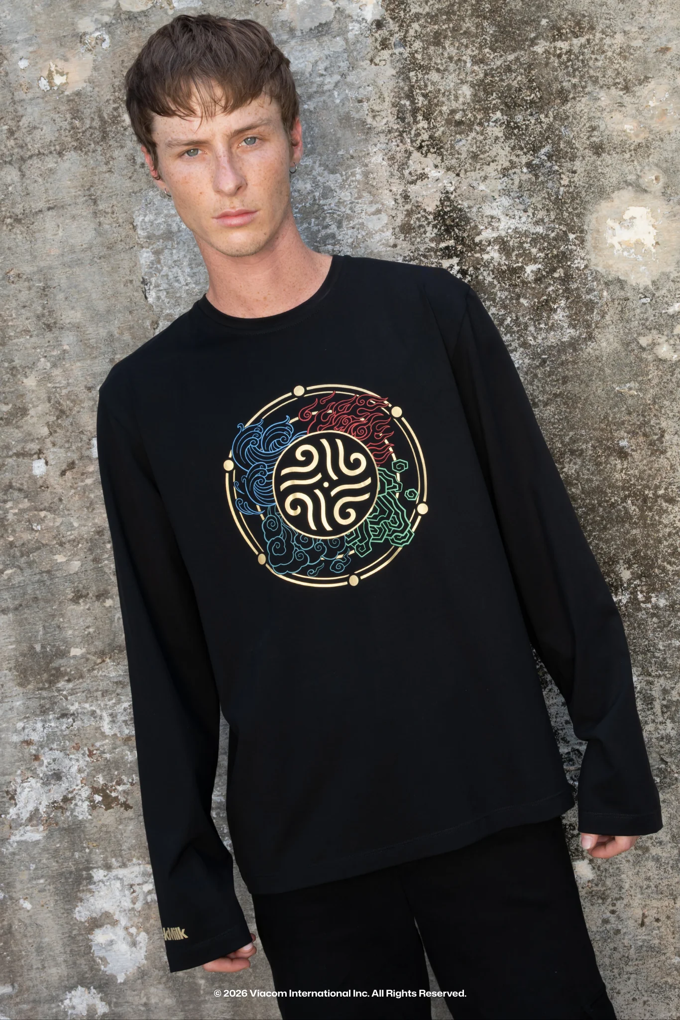 All Elements Talisman Long Sleeve Oversized Boyfriend Tee - Image 2