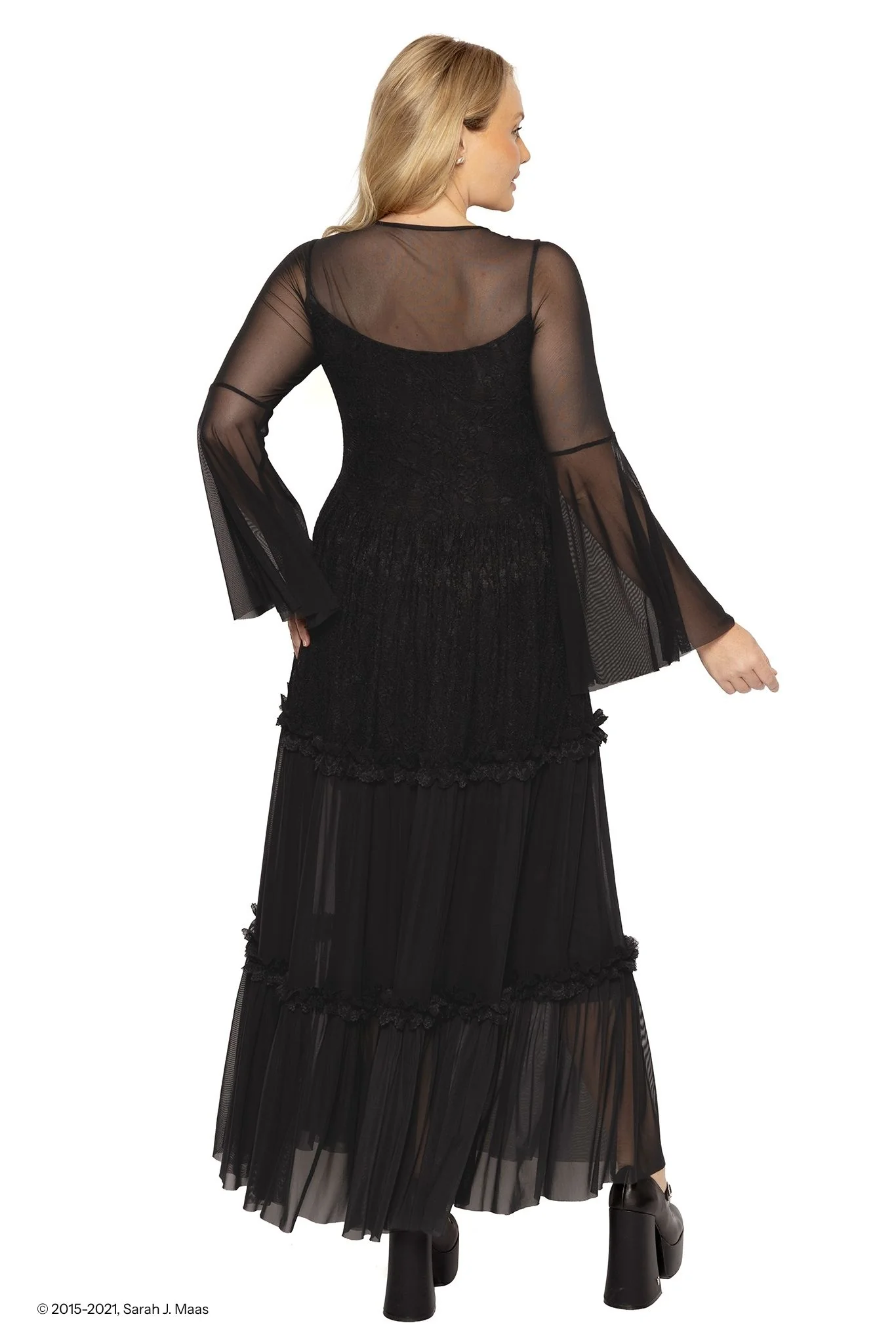 Amarantha Lace Tiered Maxi Dress - Image 3