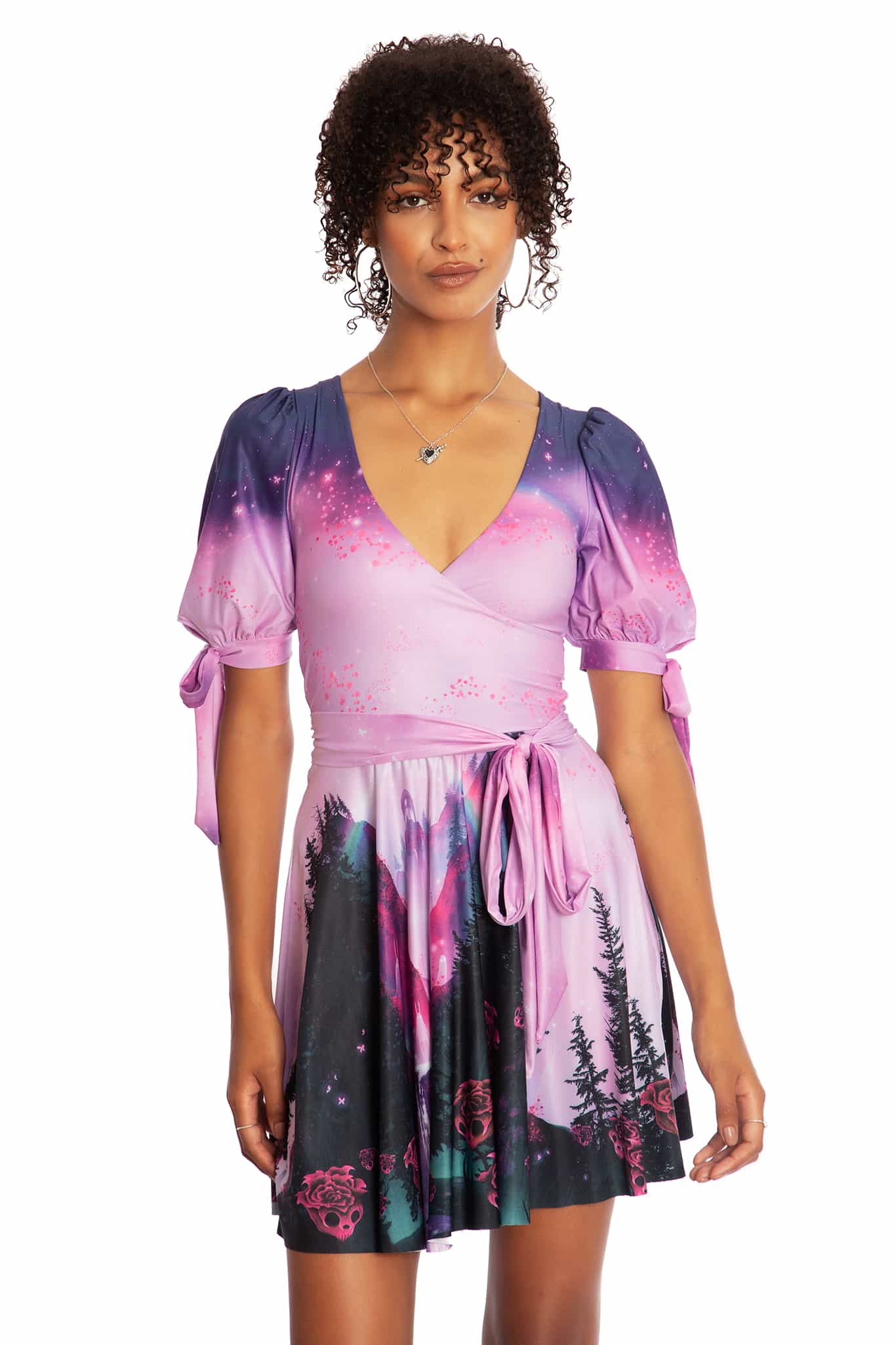 Grimrose Gorge Wrap Skater Dress - Image 7