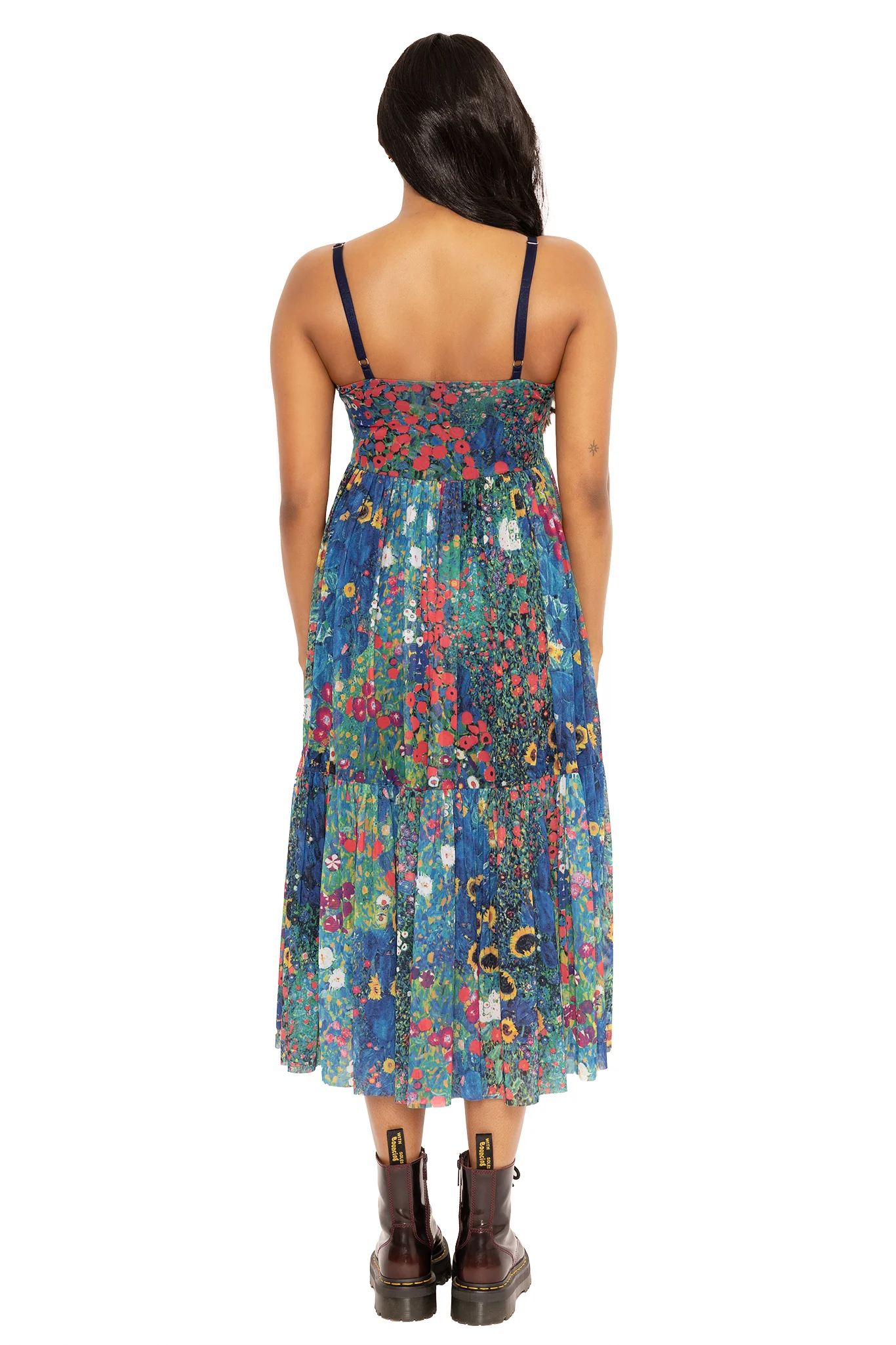 Klimt Collage Sheer Midaxi Dress 2.0 - Image 5