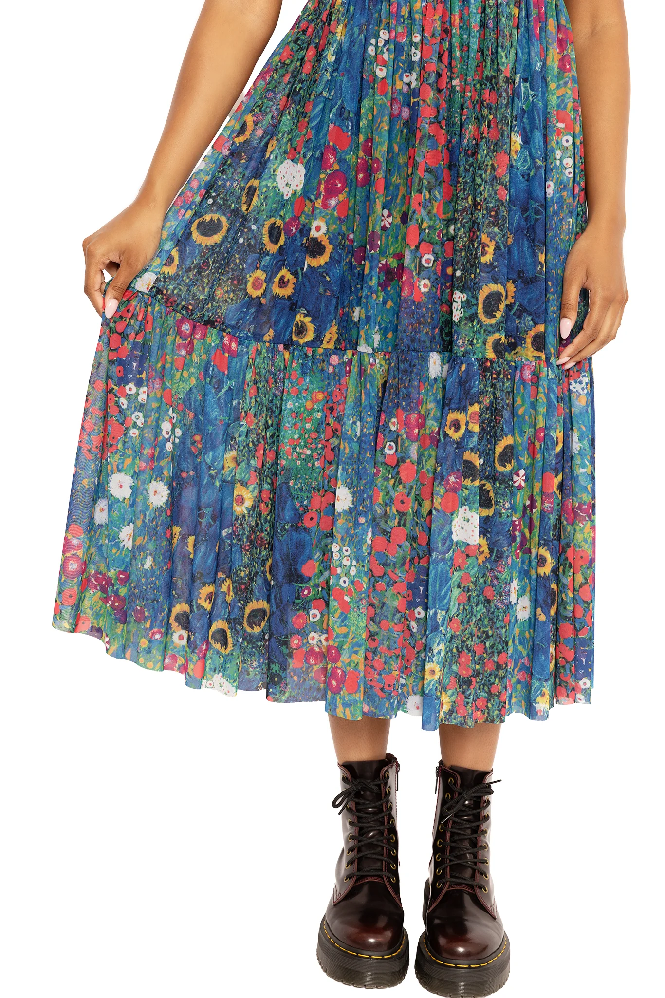 Klimt Collage Sheer Midaxi Dress 2.0 - Image 7