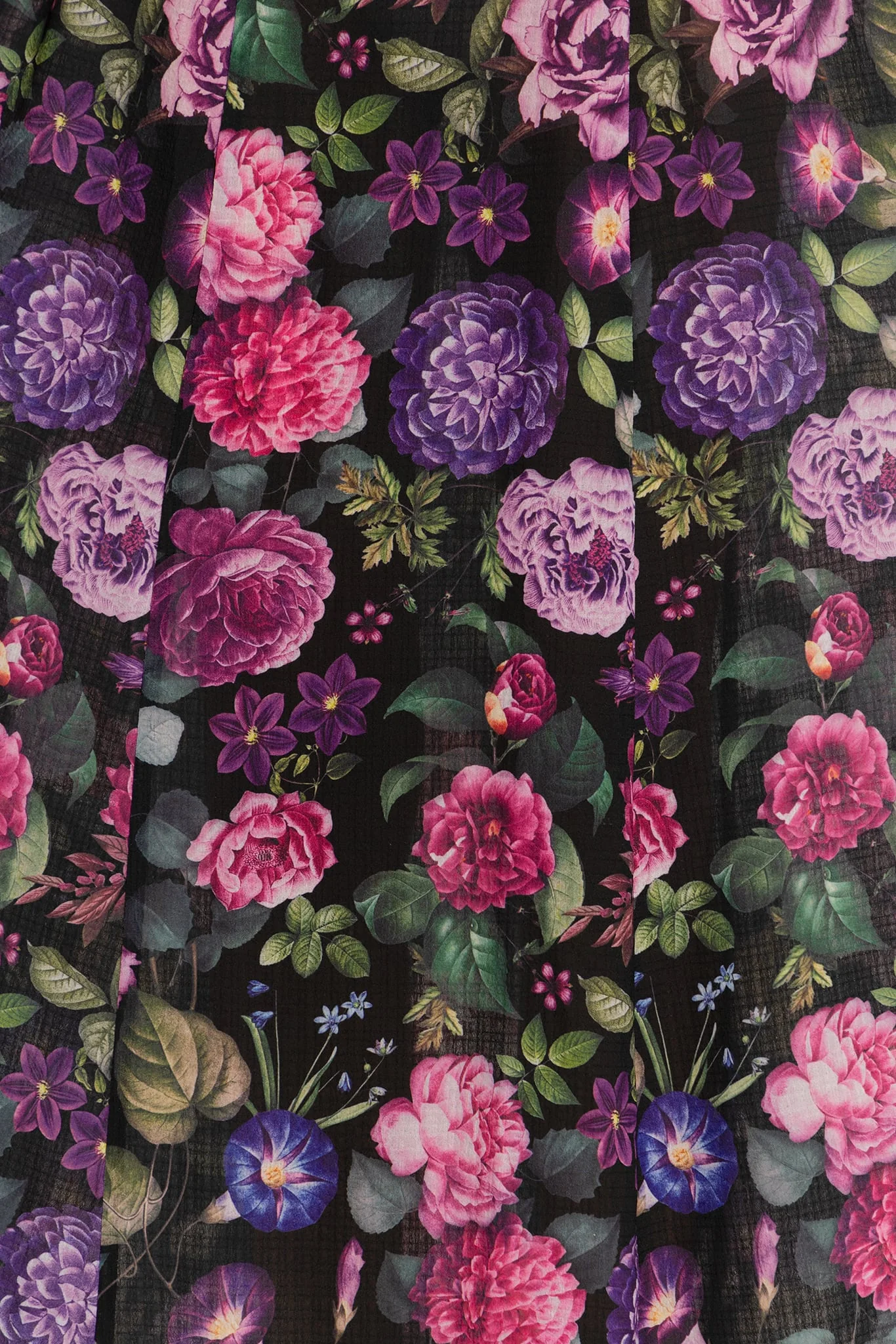 Purple Garden Maxi Shirt Dress - Image 5