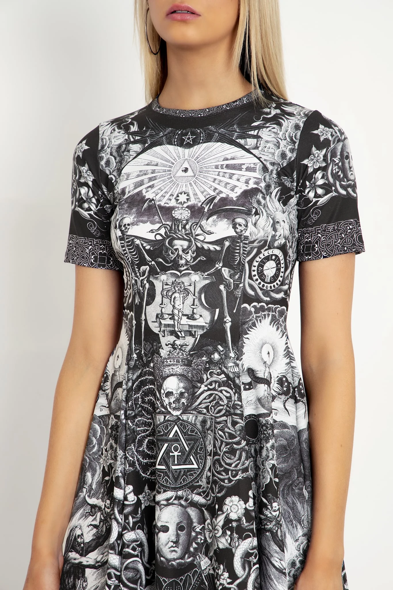 Til Death Do Us Part Longline Evil Tee Dress - Image 5